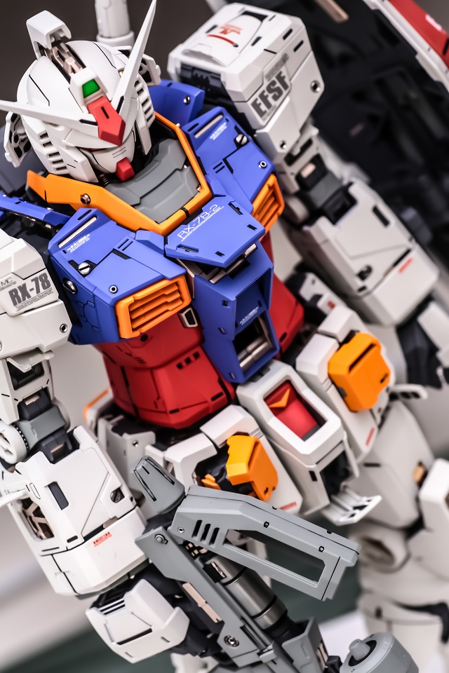 【通販在庫あ】MG ガンダム RX-78-2 徹底改修完成品 自作連邦台座付属　他多数同時出品中 ① 完成品